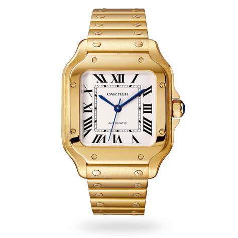 cartier automatik herren|cartier gold leather watch.